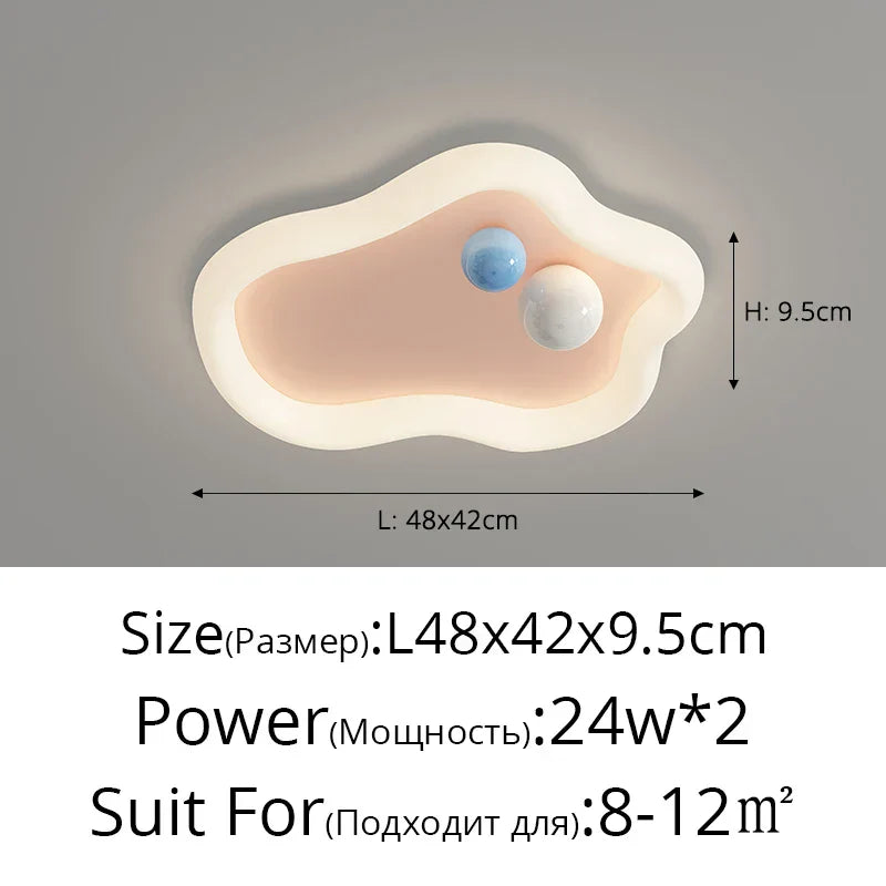 Kids Room Ceiling Lights Pink Blue Modern Children's Lamp for Home Decor