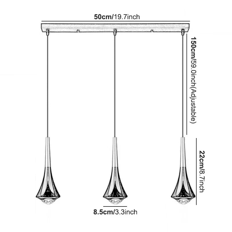 Lodes Rain Pendant Lamp LED Light Danish Design Bedroom Living Room Decor