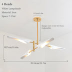 Modern Iron Hanging Ceiling Lamp LED Light Chandelier for Living Room Bedroom Shop Bar