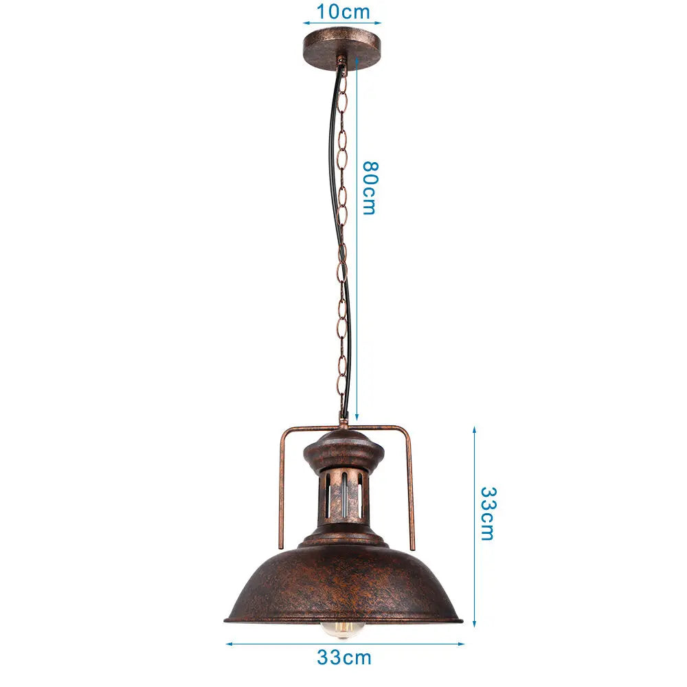 Rustic Metal Chandeliers: Vintage Industrial Pendant Lights for Home, Restaurant, Bar