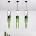 Nordic Plant Pendant Lights for Dining Room Home Decor - LED Hanging Flower Lamp