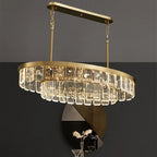 Cloud Mist Crystal Chandelier for Home Hotel Stainless Steel Pendant Lamp