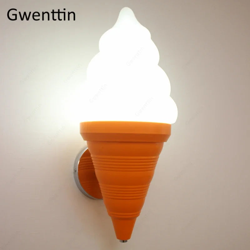 Modern LED Ice Cream Wall Sconce for Home Decor & Cafe Lighting