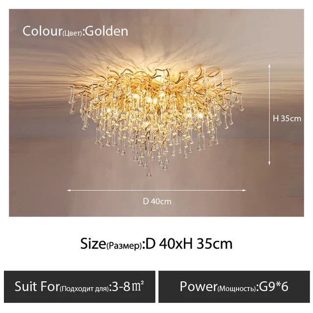 Crystal Ceiling Chandelier - Luxury Lighting for Modern Spaces
