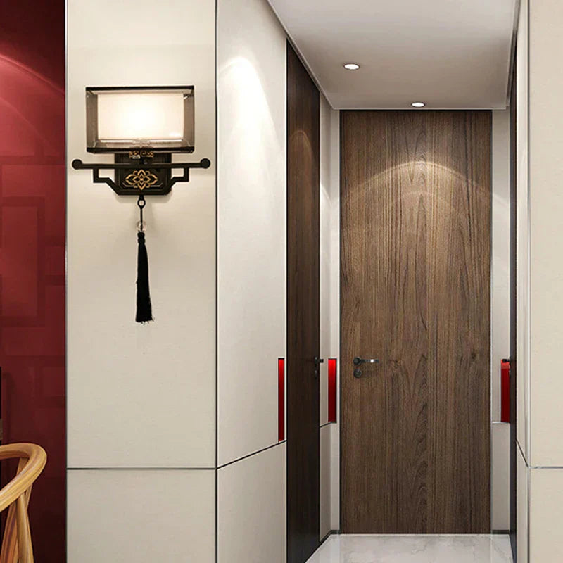 Elegant Fabric Wall Lamp for Living Room Bedroom, Modern LED Lighting Fixtures