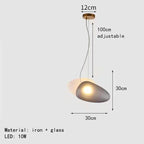 Nordic Glass Chandelier LED Ceiling Lamps for Home Restaurant Bedroom Hotel