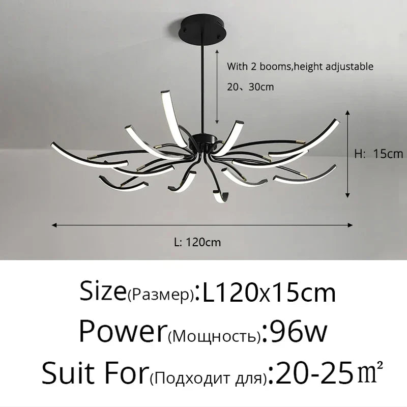 LED Chandeliers for Modern Living Room Bedroom Study Kitchen Lighting