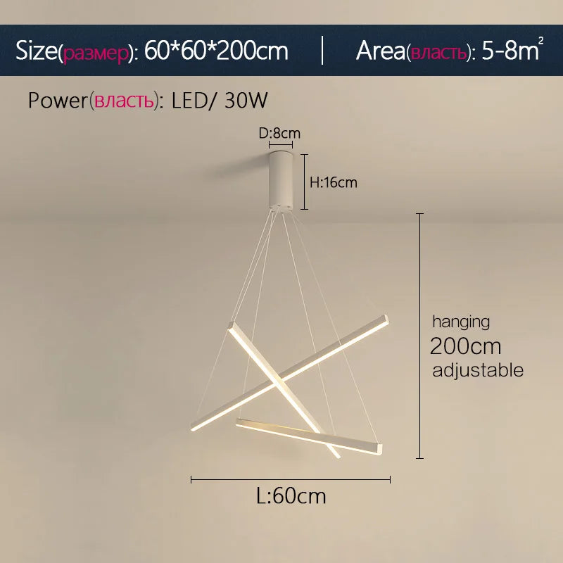 Modern Nordic Dining Room Chandeliers Minimalist Bar Lamps Atmospheric Living Room Lighting