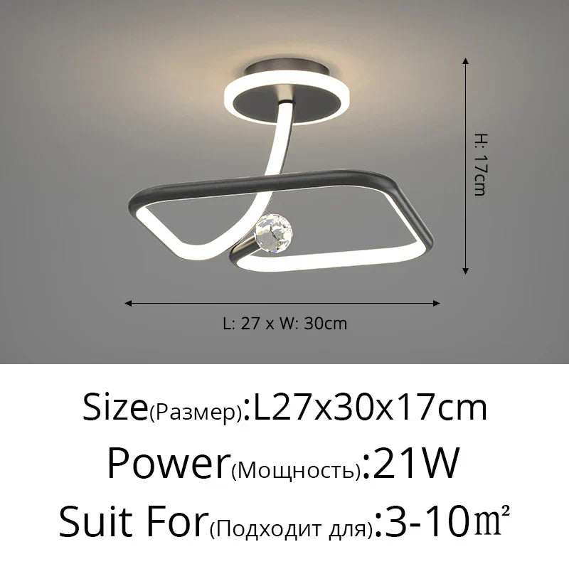 Modern LED Ceiling Chandelier for Home Decor Lighting Fixture