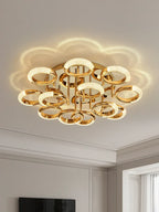 Circle Ring LED Ceiling Light - Modern Minimalist Luxury Acrylic Bedroom Lighting Fixtures