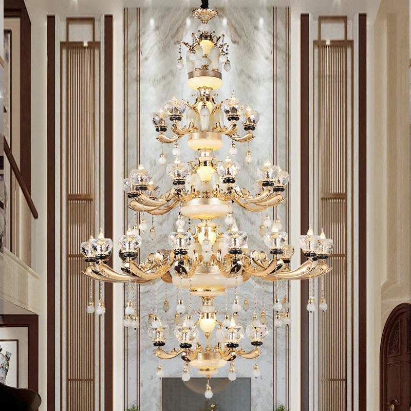 Crystal Chandelier: European Elegance for Living, Dining & Bedroom