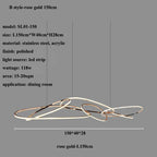 Rose Gold Maillon Pendant Light for Minimalist Dining Room Décor