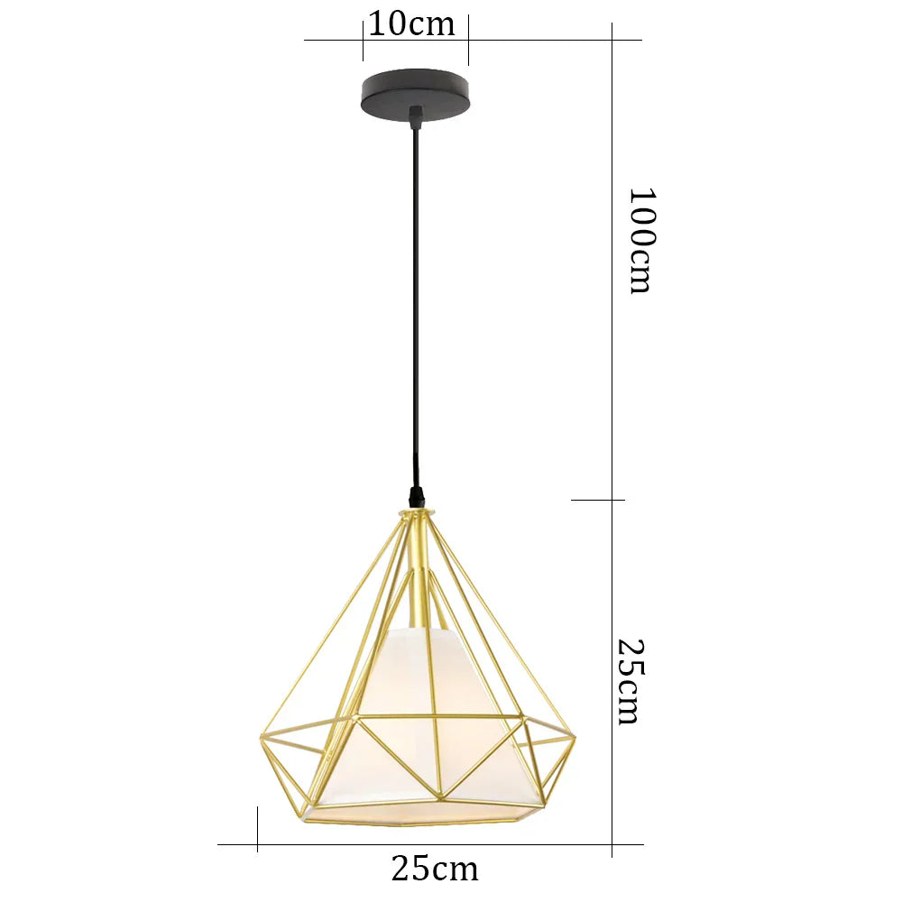 Retro Loft Industrial Pendant Light Chandelier Home Kitchen Decor Lampshade