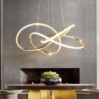 Geometric Line LED Chandelier for Modern Home Decor and Lighting