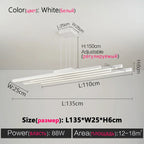 Modern Black Nordic Chandelier LED Light for Living Room by Afralia™