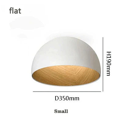 Wood Grain Color Ceiling Lamp for Bedroom, Living Room & Corridor