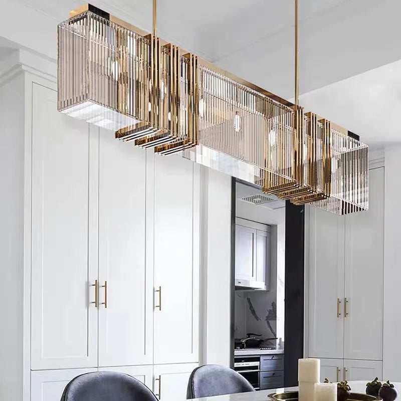 Crystal LED Chandelier: Modern Luxury Dining Room Kitchen Lighting Fixtures