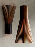 Wooden Spoke Wall Lamp for Home & Hospitality Spaces in White & Black