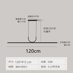 Black Art LED Ceiling Chandelier for Kitchen Island and Dining Room