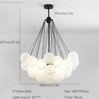 White Bubble Glass Ball Hanging Ceiling Lamp for Modern Home Decor