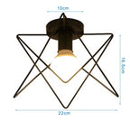 Modern Nordic Black Ceiling Light for Home Decor, E27 Loft Lamp Shade