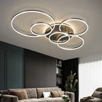 Aluminum Circle LED Chandelier Ceiling Light for Bedroom Living Room Kitchen