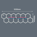 Hexagon LED Garage Ceiling Light for Auto Body Repair Workshop