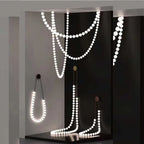 Pearl Necklace Chandelier: Modern Luxury Pendant Light for Living Room, Staircase, Foyer