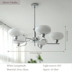 Bauhaus Glass Pendant Chandelier for Bedroom Living Room Dining Ceiling Lamp