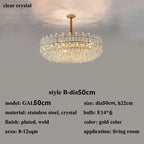 Modern Crystal Chandelier for Living Room Dining Hall Home Decor