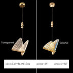 Butterfly LED Pendant Lamp: Modern Luxury Decor for Staircase, Bedroom, Aisle.