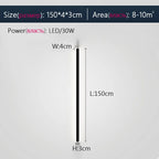 Black LED Wall Lamp for Bedroom Living Room Aisle Sofa Background