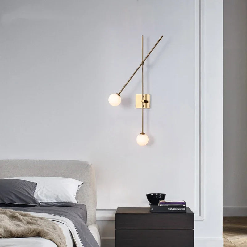 Nordic Minimalist Glass Wall Sconce with G9 Bulb