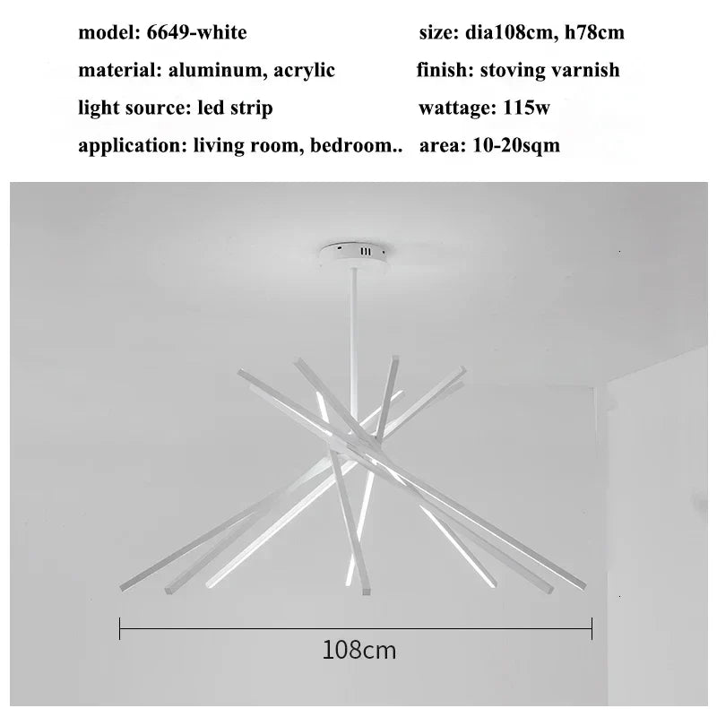 Nordic Minimalist LED Pendant Lights for Living Room Decoration