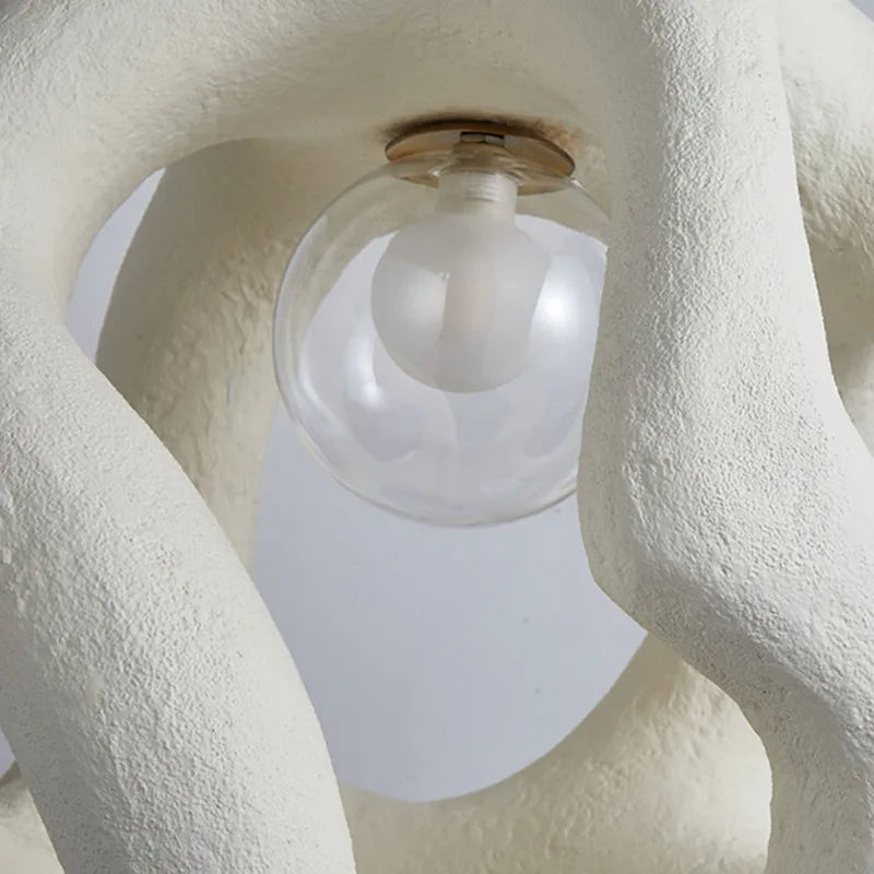 Wabi Sabi Pendant Light: Black & White Ball Lights for Restaurant, Bar, Home Decor