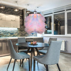 Fluffy Feather Pendant Light by - Nordic Chandelier for Living Room & Bedroom