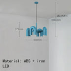 U-shaped Iron Chandelier Modern Minimalist LED Lighting for Home and Restaurant