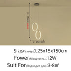 Modern Acrylic Circle Chandelier Pendant Lights for Indoor Living Room Decor