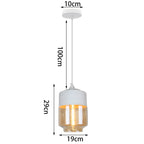 Glass Shade Pendant Light, Industrial Kitchen Restaurant Decor Lighting