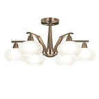 Modern Nickel LED Chandelier Light for Living, Dining, Bedroom - Luminaire