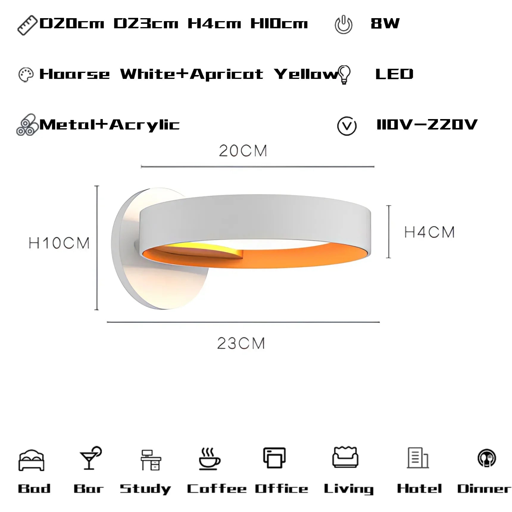 Metal Acrylic Modern Pendant Chandelier LED Light for Living Room Wall Decor