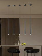 LED Conical Staircase Chandelier Pendant - Modern Duplex Loft Hanging Lights