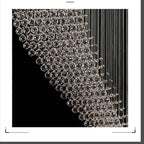 Spiral Crystal LED Chandelier: Modern Luxury Staircase Pendant Light Fixture