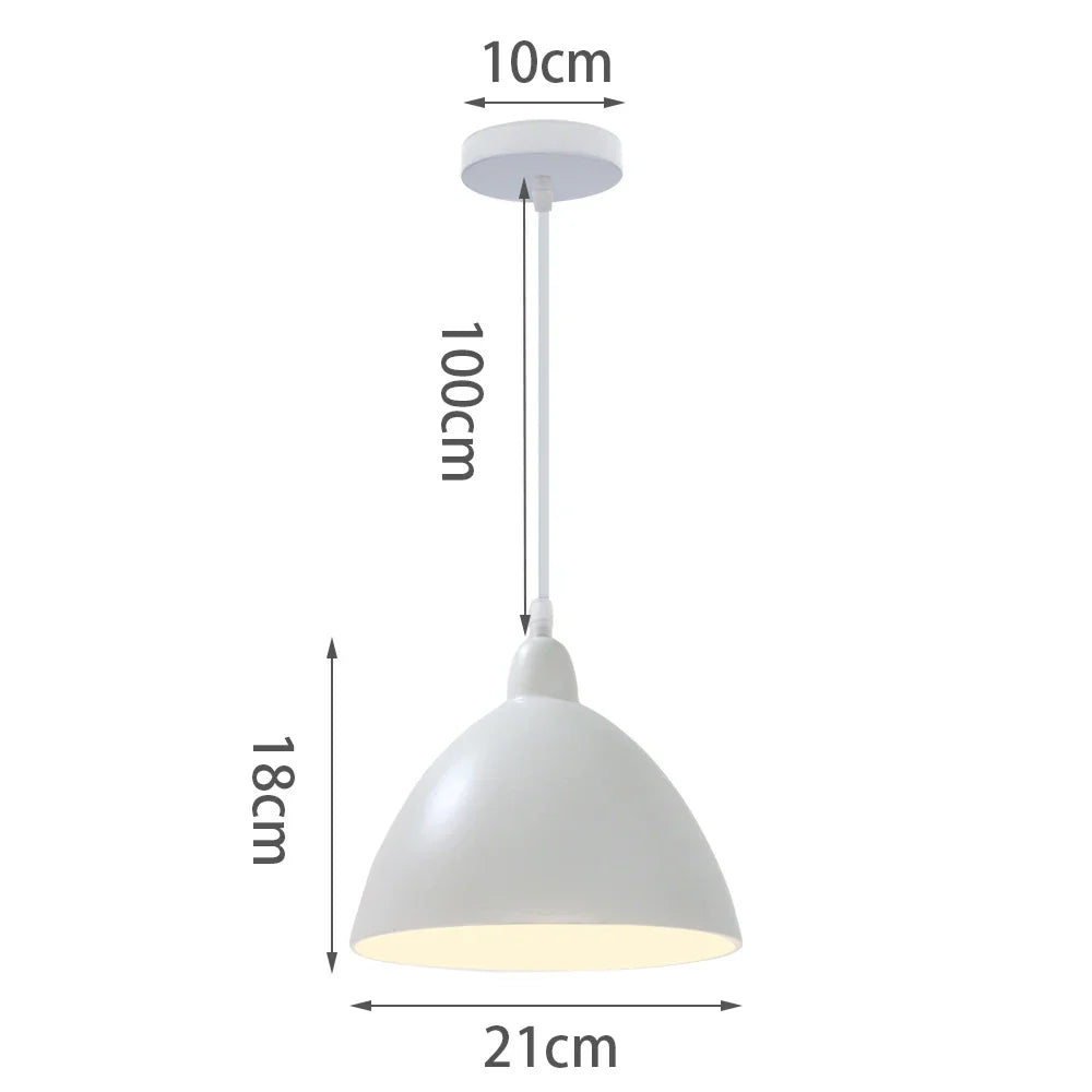 Colorful Nordic Pendant Light for Living Room Kitchen Restaurant Lighting