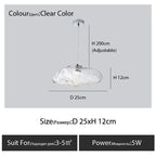 Glass Cloud Chandelier LED Pendant Lamp for Villa Staircase & Hotel