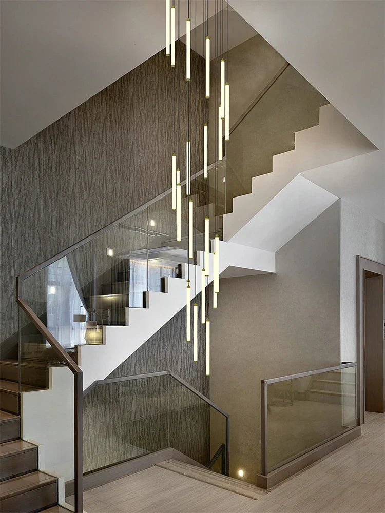 LED Staircase Chandelier for Home Hotel Hall Lighting