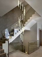 LED Staircase Chandelier for Home Hotel Hall Lighting