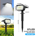 Solar Landscape Light: 50LED Outdoor Waterproof Garden Spotlight with 3 Color Modes