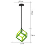 Iron Pendant Light: Industrial Retro Vintage Hanging Lamp for Dining Room and Kitchen