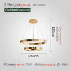Diamond Ring Chandelier | Nordic Crystal Bedroom and Living Room Luxury Lamp